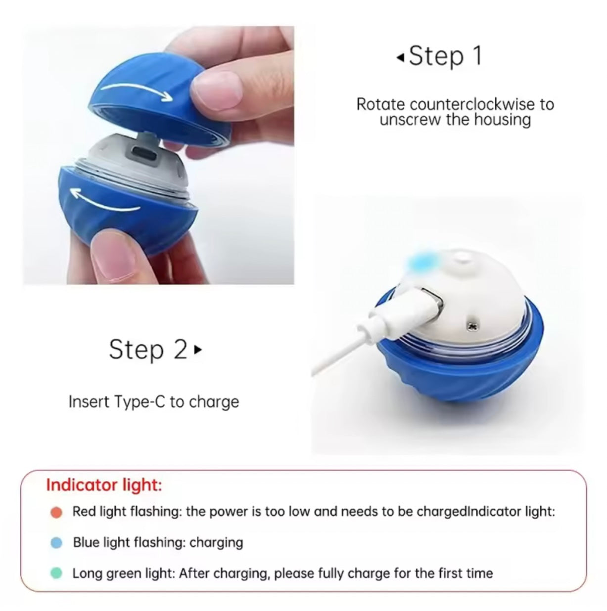 ThePawsnTails™ Smart Interactive Pet Toy Ball