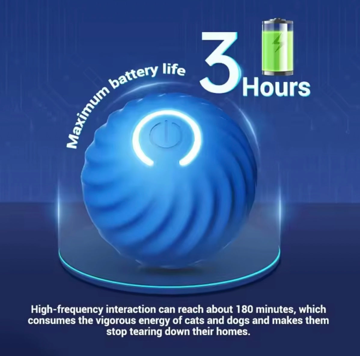 ThePawsnTails™ Smart Interactive Pet Toy Ball