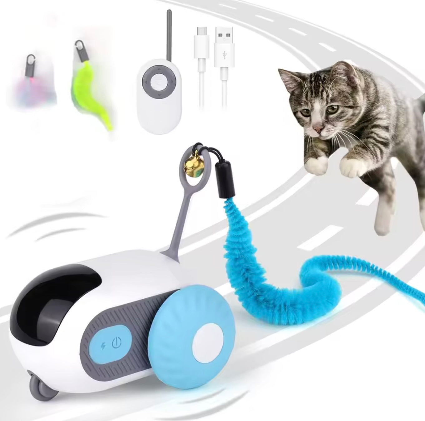 ThePawsnTails™ Smart Automatic Pet Car Toy