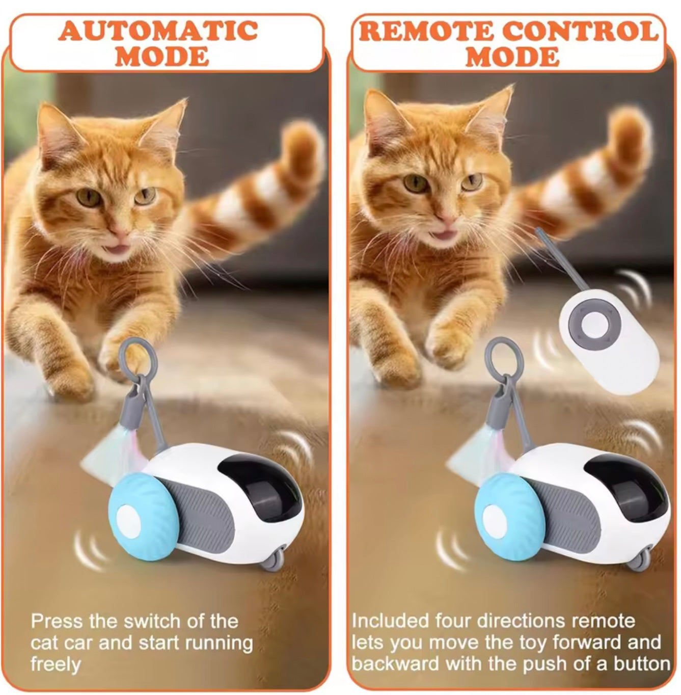 ThePawsnTails™ Smart Automatic Pet Car Toy